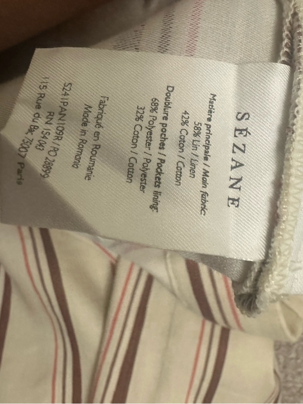 Sezane matheo trousers - Picture 5 of 5